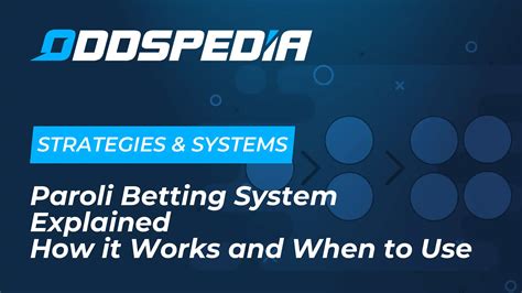 The Paroli System betting strategy guide for sports .